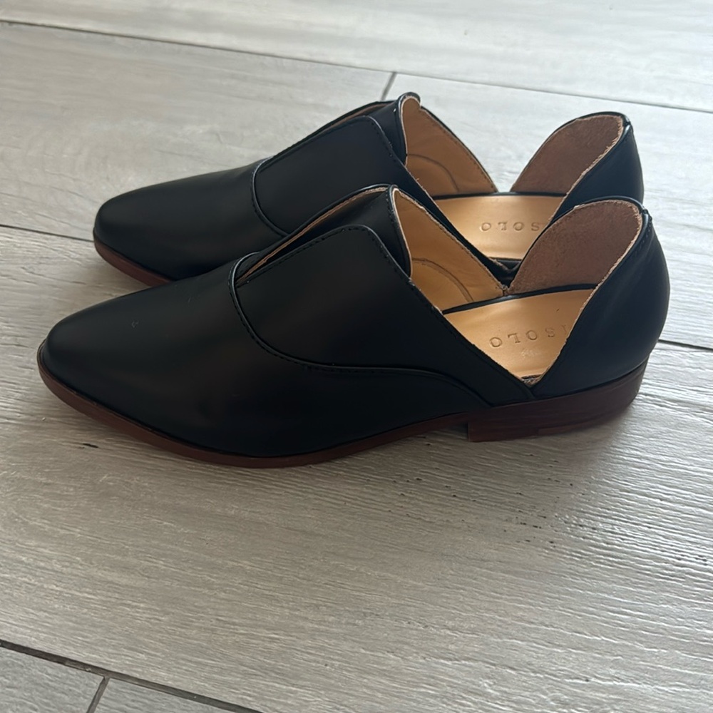 Nisolo Black Leather Flats
